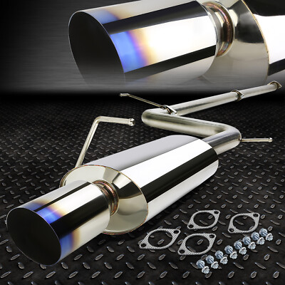 4-Х СГОРЕВШИЙ НАКОНЕЧНИК ГЛУШИТЕЛЯ ВЫХЛОПНОЙ СИСТЕМЫ CATBACK ИЗ НЕРЖАВЕЮЩЕЙ СТАЛИ ДЛЯ 06-09 ECLIPSE 2.4 4G69