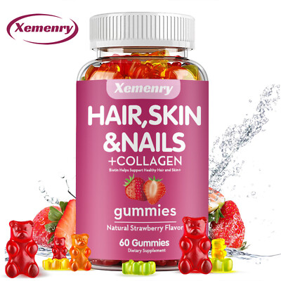 Hair, Skin and Nails - Biotin, Collagen, Vitamin C - Anti-aging, Antioxidant