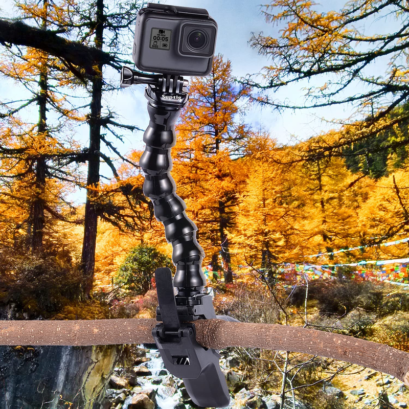 Jaws Flex Clamp Mount Gooseneck Mount for GoPro Hero 13 Hero 12 Hero 11/10/9/8/7