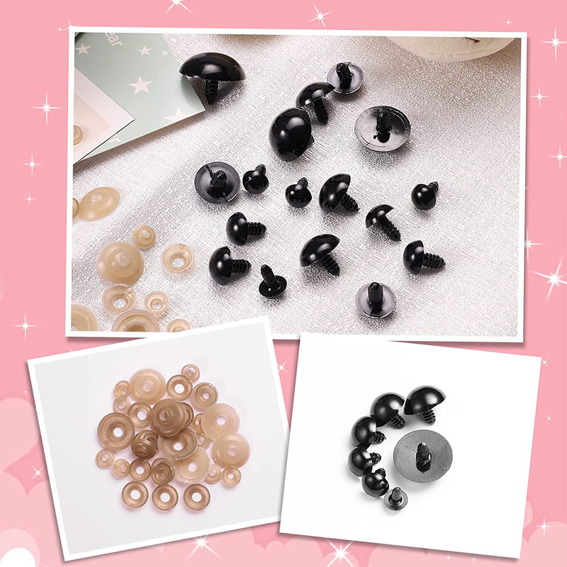 80pcs Large Safety Eyes for Amigurumi Eye for Stuffed Animals Craft Crochet Doll