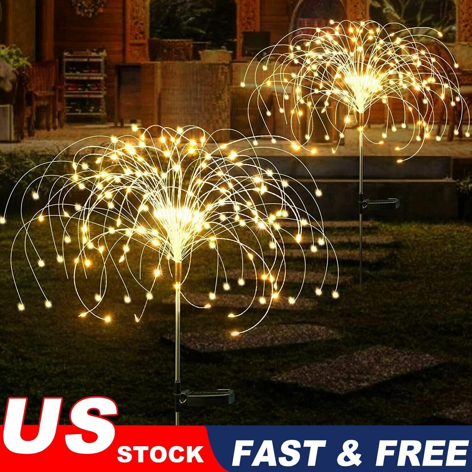 Outdoor Waterproof Path | 150 Led Solar Firework Lights