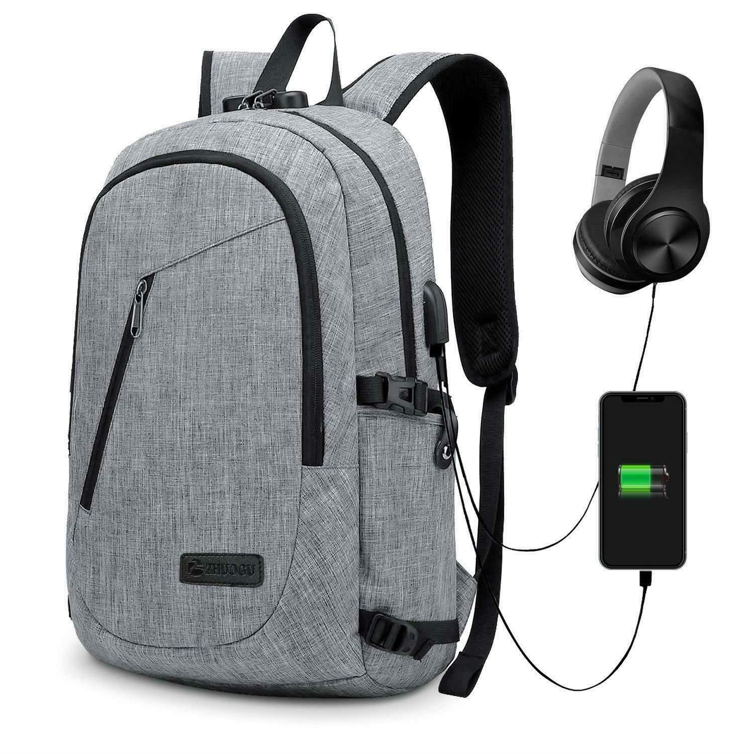 slim anti theft backpack