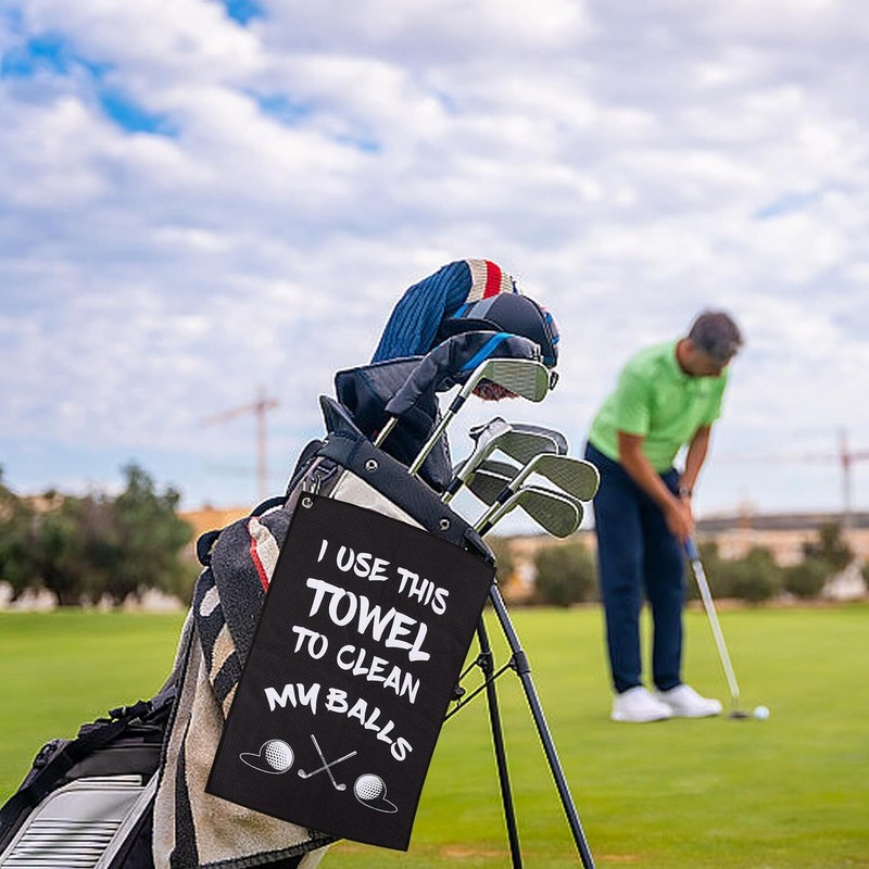 Golf Towel,Printed Golf Towels for Golf Bags with Clip,Golf Accessories Funny Go