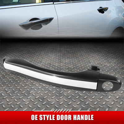 Для 06-11 Azera Черная/хромированная наружная ручка передней левой двери со стороны водителя с замочной скважиной