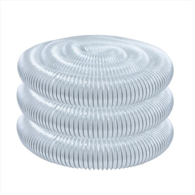 POWERTEC 70144 2-1/2'' x 20' PVC Dust Collection Hose for Dust Collector for W...