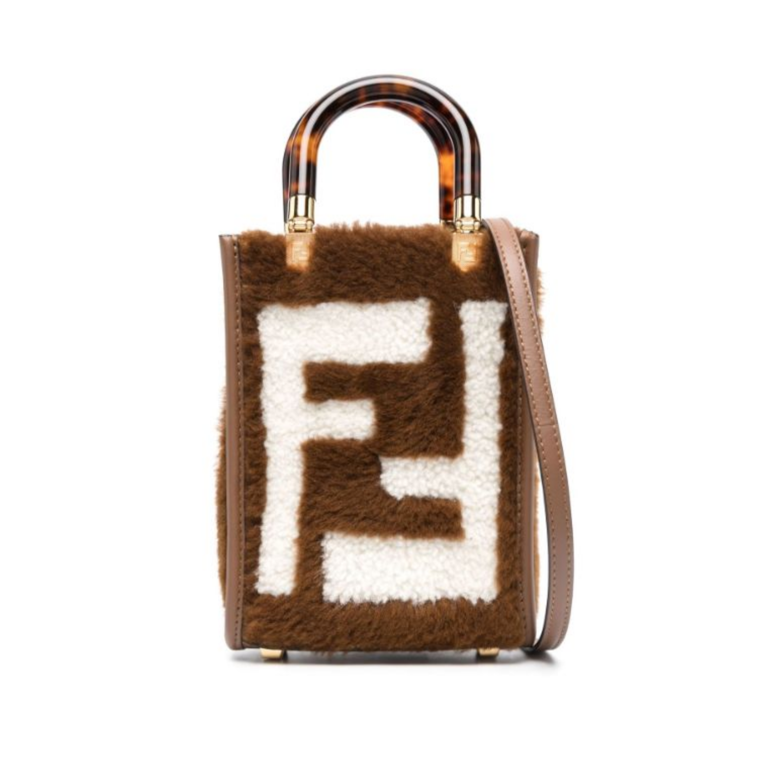 【関税＆送料込み】Fendi Sunshine Small In Smooth Leather B FENDI Sunshine Small Leather Tote