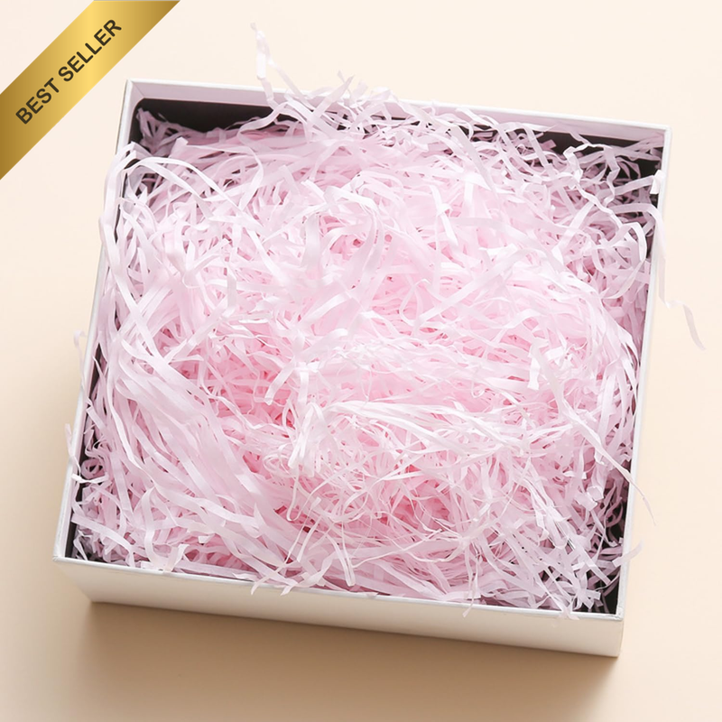 200G Crinkle Cut Paper Shred Filler for Gift Wrapping & Basket Filling, Shredded