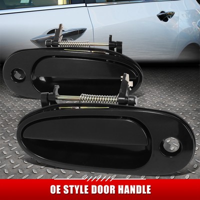 [2ШТ] ДЛЯ 99-05 ALERO GRAND AM ЧЕРНЫЕ ГЛАДКИЕ РУЧКИ ДЛЯ ОТКРЫВАНИЯ ПЕРЕДНЕЙ ЛЕВОЙ И ПРАВОЙ ДВЕРЕЙ