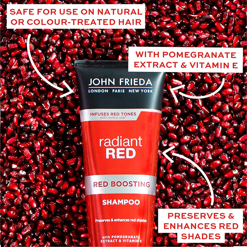 John Frieda Radiant Red Red Boosting Shampoo Daily Shampoo Helps Enhance Red Hai