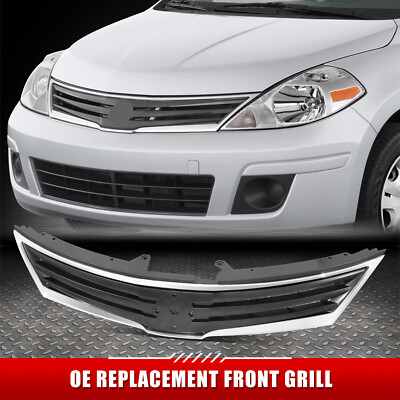 Для 10-12 Nissan Versa объемом 1,8 л в стиле OE Хромированная решетка радиатора с эмблемой