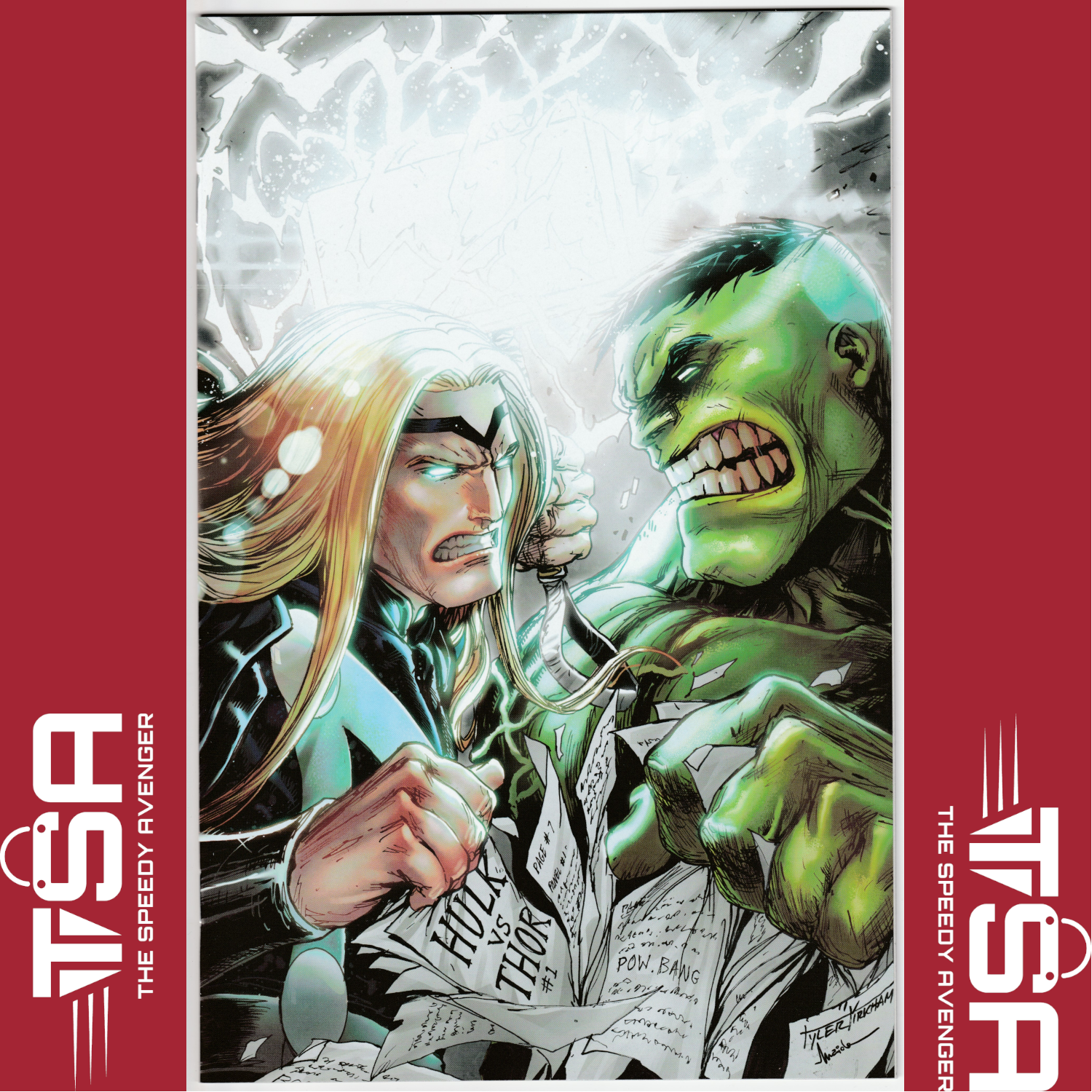 HULK VS THOR BANNER OF WAR ALPHA #1 MEGACON Tyler Kirkham Virgin Color Splash