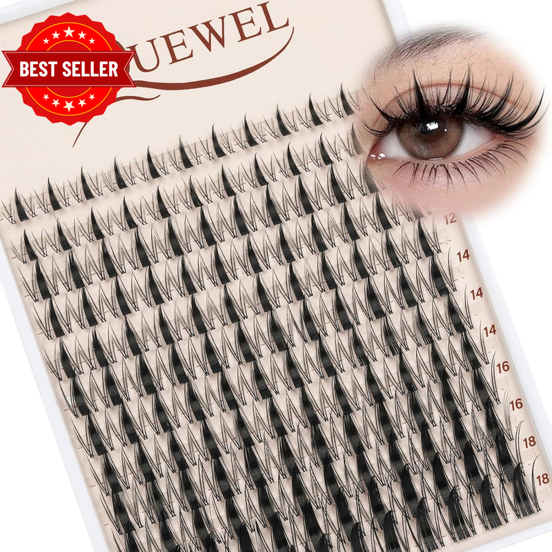 Manga Lash-Clusters 10-18Mm Individual Eyelash Extensions Thin&Invisible Band Ey
