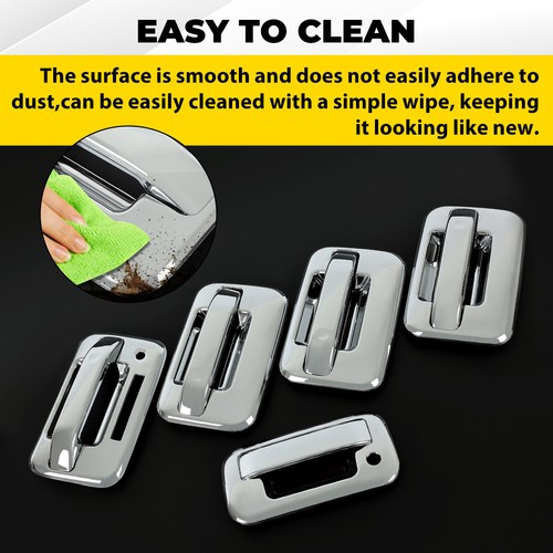 Fit 2004-2014 Ford F150 Chrome 4 Door (With Key Pad) + Tailgate Handle Covers