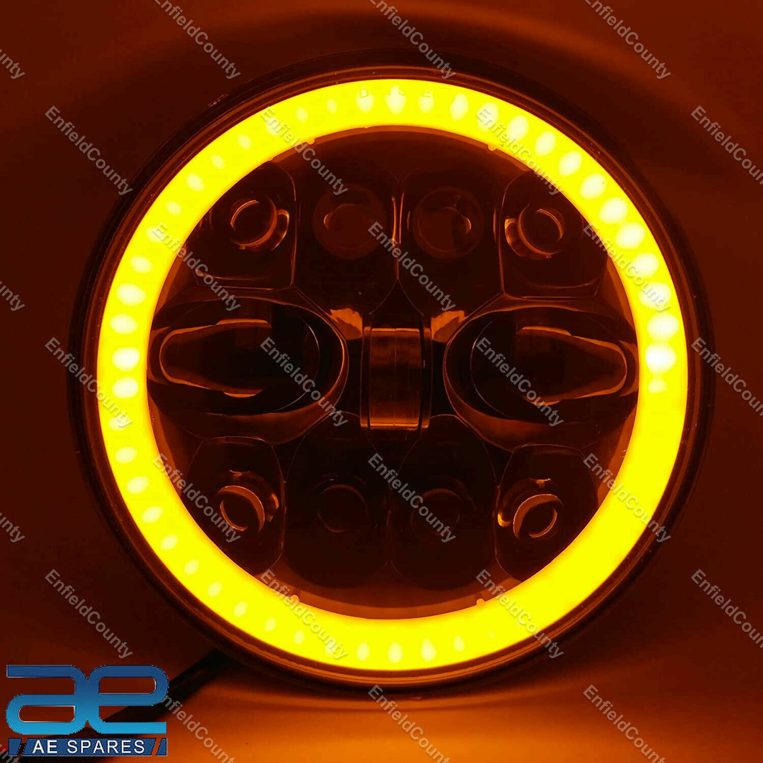 7" LED Headlight For Royal Enfield Bullet Classic 350 500 Harley Davidson  