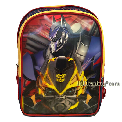 Transformers Optimus Prime Bumblebee 3D FX School Backpack with 2 Compartments