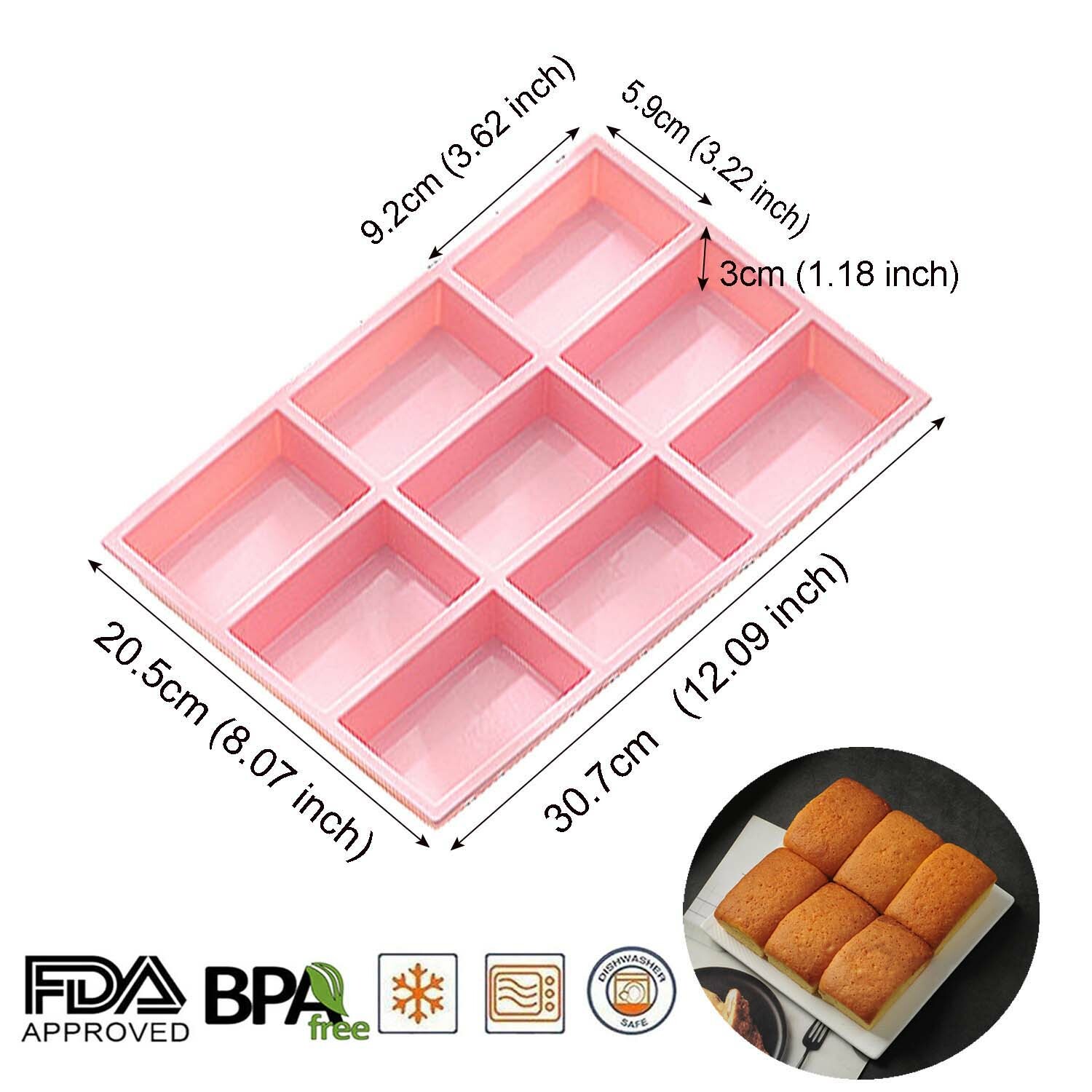 Brownie Backform Silikon Backform SIlikonbackform Kuchenform Browniebackform DHL