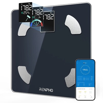 Smart Weight Scale Body Digital Bathroom Scale BMI Bluetooth Body Fat Scale Gift