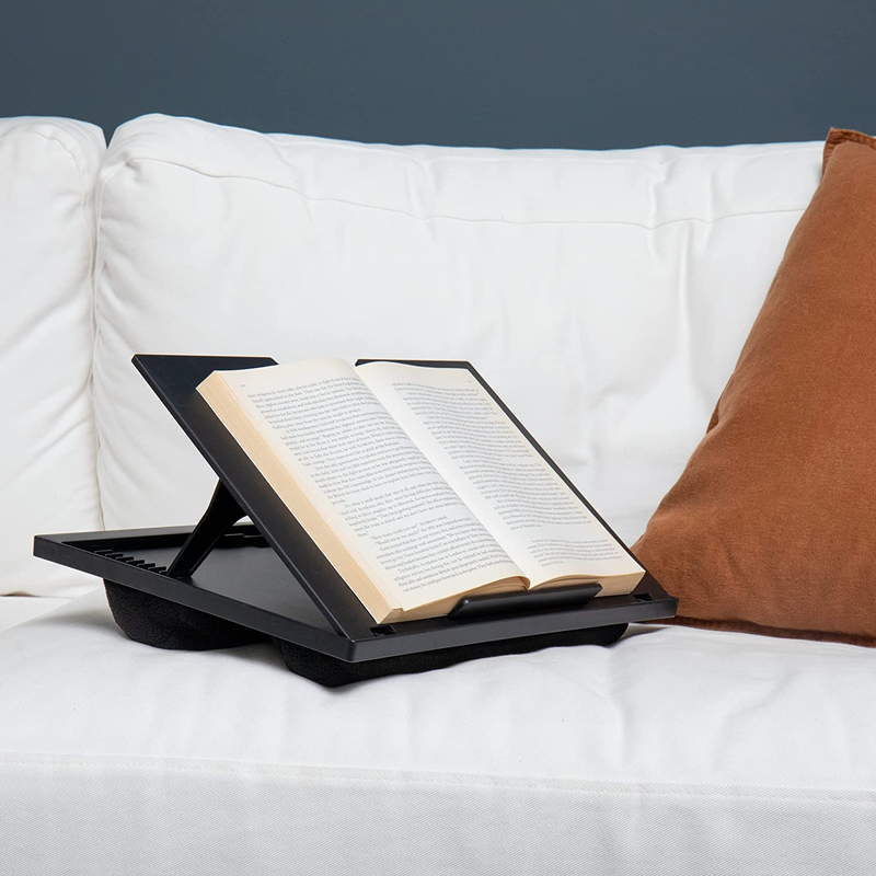 Laptop Cushion Desk Bed Pillow Cushioned Lap Tray Adjustable Stand 8 Position