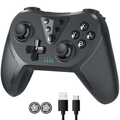 Switch Controller Compatible w/ Switch & PC, Enhanced Precision Joystick