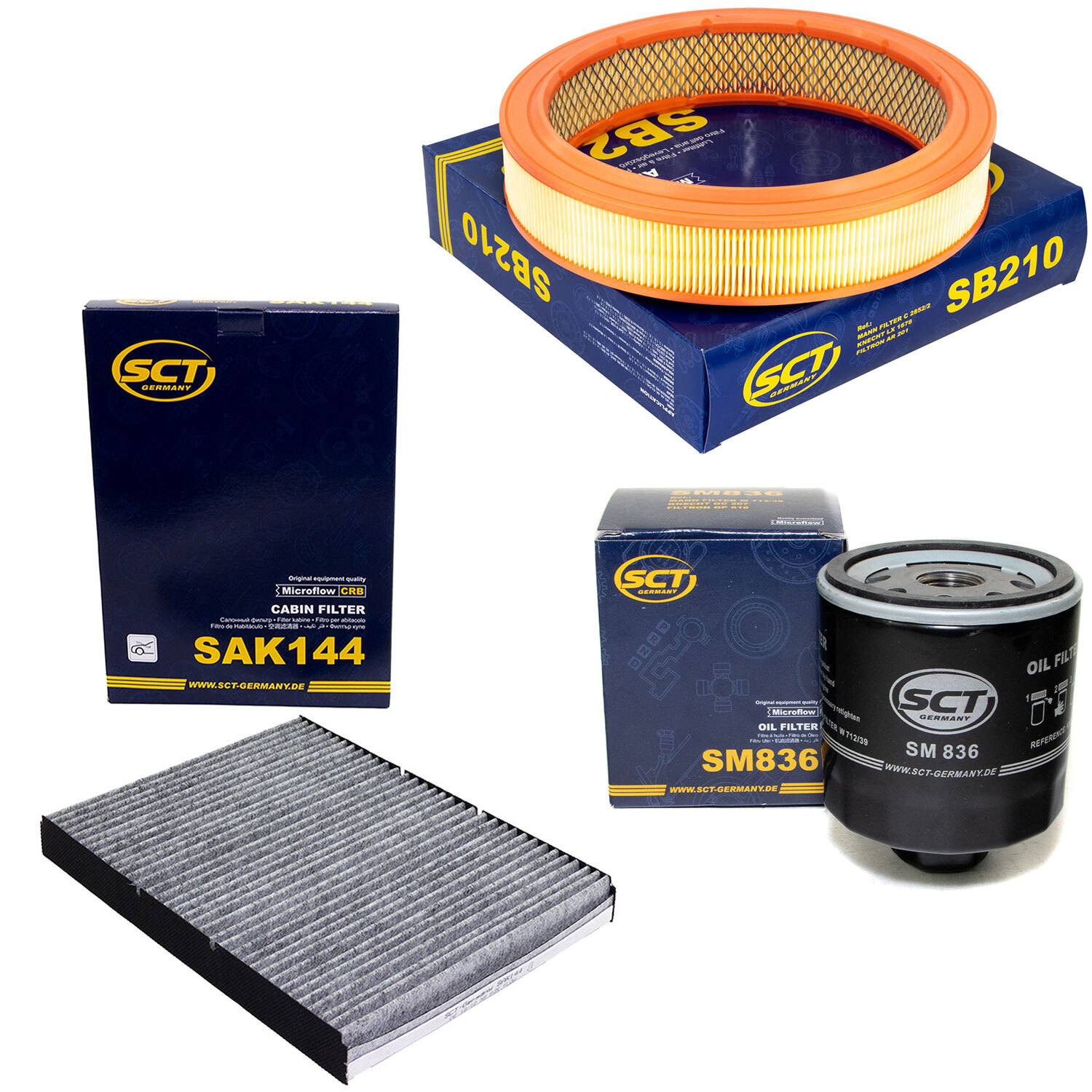 Inspektionspaket Filterset SCT für Skoda Octavia I 1.6 VW Polo Classic Lupo 1.0 