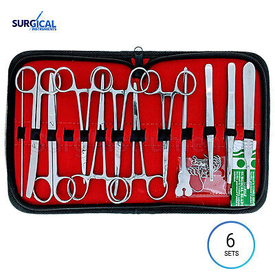 6 Sets 24 US Military Field Style Medic Instrument Kit - Medical Surgical Nurse