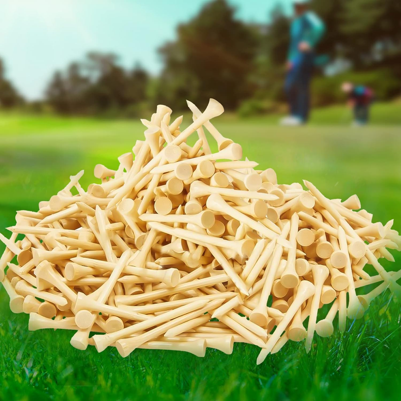 Tees 3 1/4 & 2-1/8 Long Wood Golf Tees Professional Natural Golf Tee For Dr