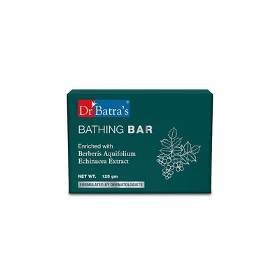 Dr Batra's Bathing Bar Reduces skin inflammation Longlasting moisturzing 125 Gm