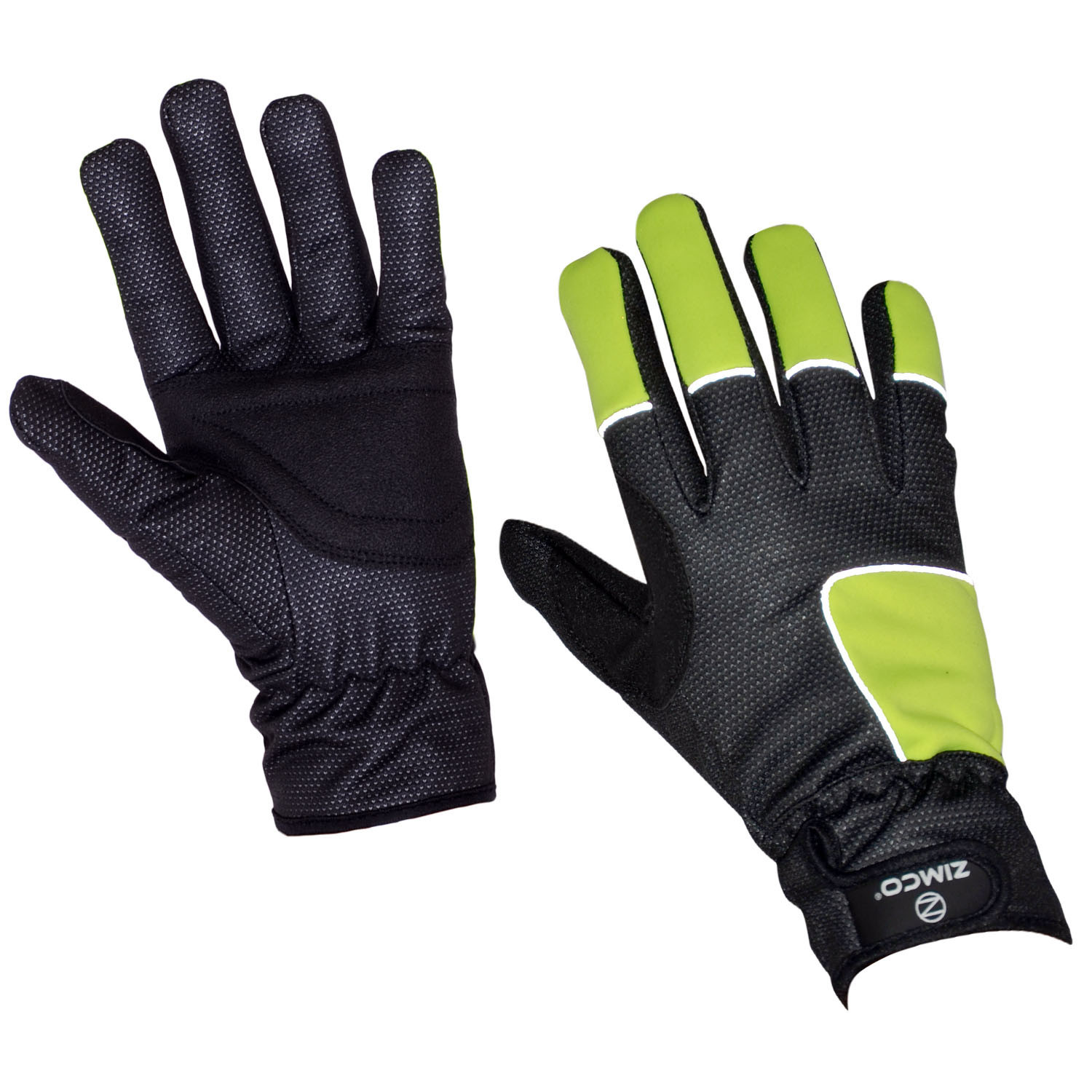 hi viz cycling gloves