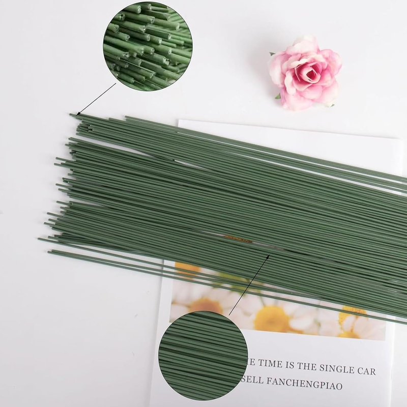Floral Wire Stems, Flower Wire Stems Floral Bouquet Craft Florist Decorative for