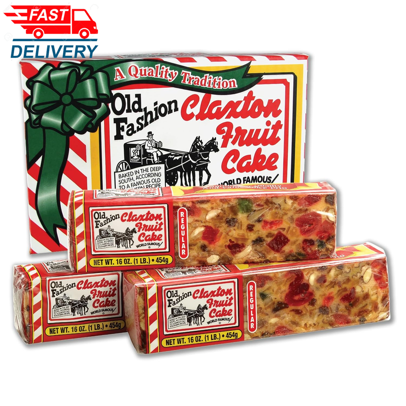 3Pack Claxton Fruit Cake 3x 1Lb Regular Size Old Fashion Recipe 💪💪💪