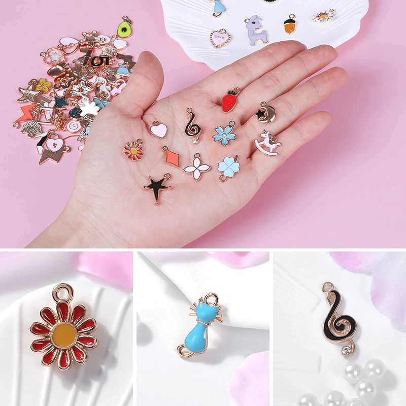 150PCS Bracelet Charms for Jewelry Making Wholesale Bulk Lots Jewelry Making Sil