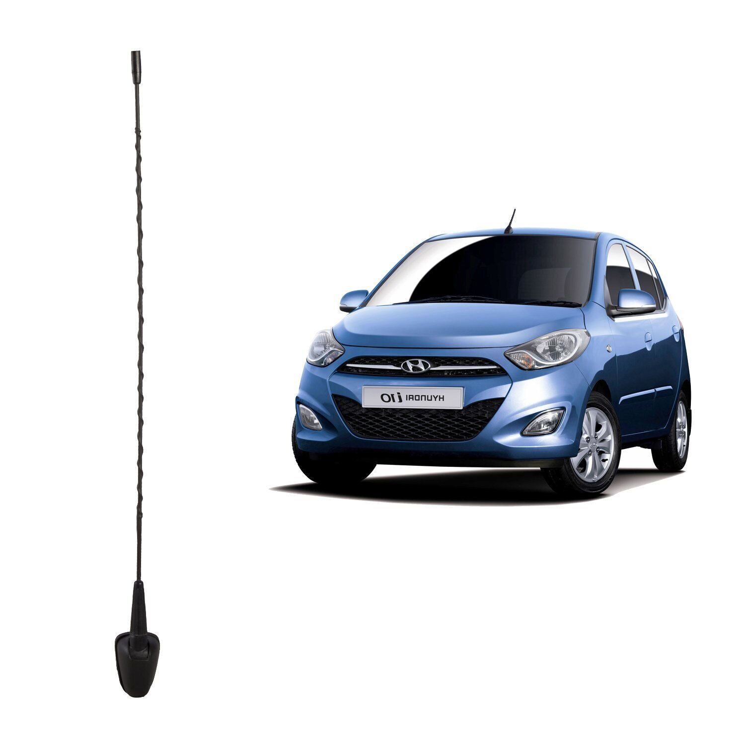 AM FM Audio Roof Signal Antenna Black For Hyundai i10 Car 