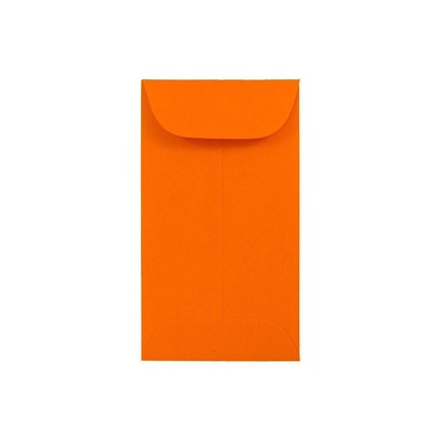 JAM Paper #5.5 Coin Business Colored Envelopes 3.125 x 5.5 Orange Recycled
