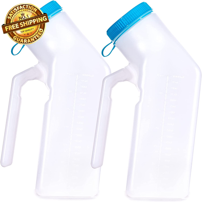 Portable Urinals for Men & Elderly Bottle with Glow Lid in the Dark, Screw Cap 1