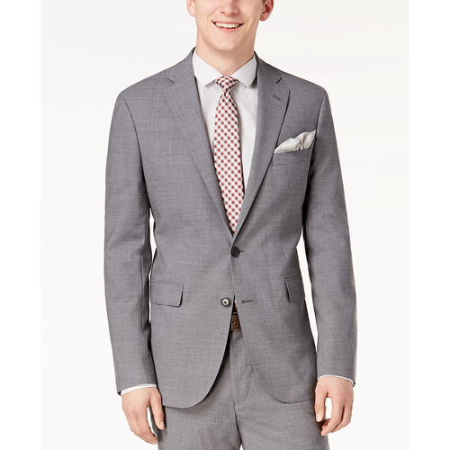 COLE HAAN Grand.OS Light Gray Technology Slim Fit Stretch Solid