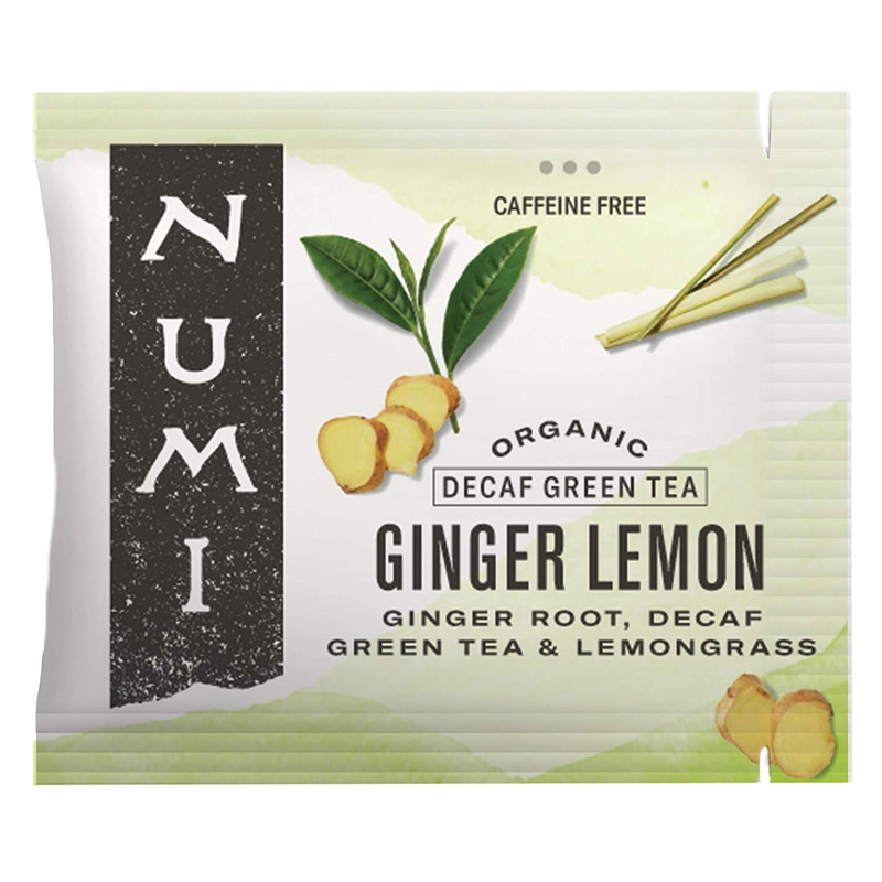 , 100 Tea Bags, Organic Decaf Green Tea, Ginger, Lemongr