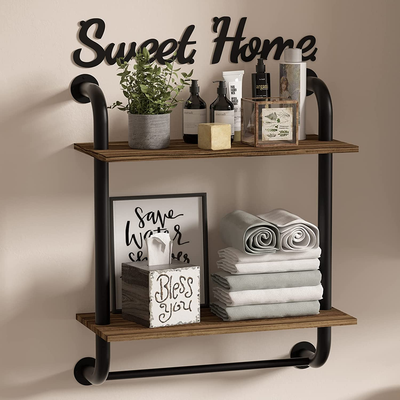 Farmhouse 2024 pipe shelves