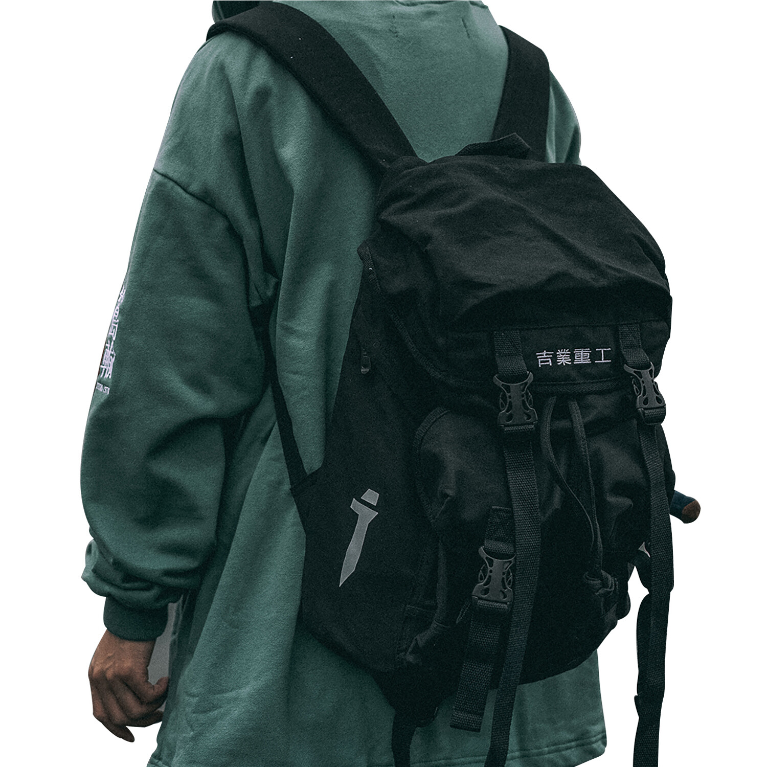 Niepce Men's Techwear Backpack Japanese Streetwear School Niepce Men's Techwear Backpack Japanese Streetwear School