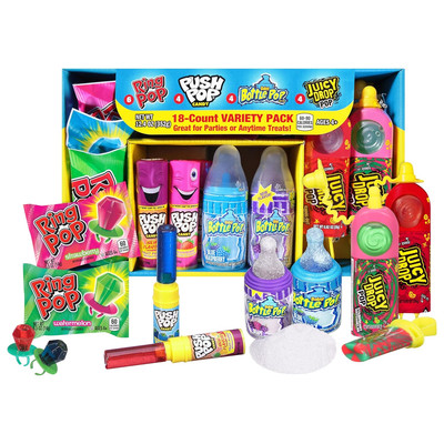 Easter Candy Variety Pack 18 Count: Fun Bulk Candy for Kids from Ring Pop, Push 