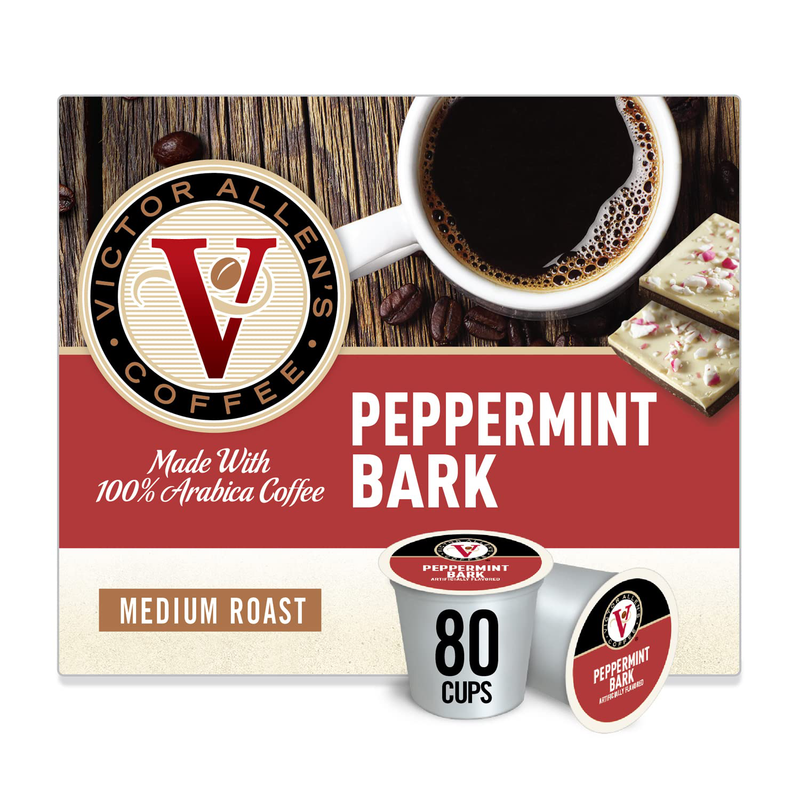 Victor Allen'S Coffee Peppermint Bark K Cups, 80 Count (Comp