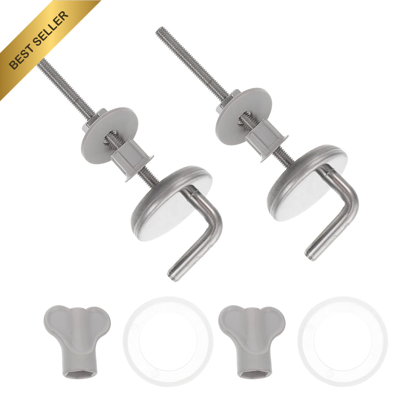 2Pc Bathroom Toilet Seat Screw Kit Hinge Bolt Replacement for Top Fixing