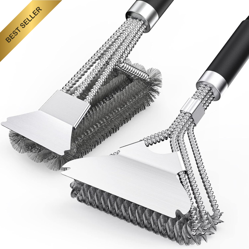 2 Packs BBQ Grill Brush, BBQ Brush Cleaner for Grill, BBQ Accessories Cleaning B