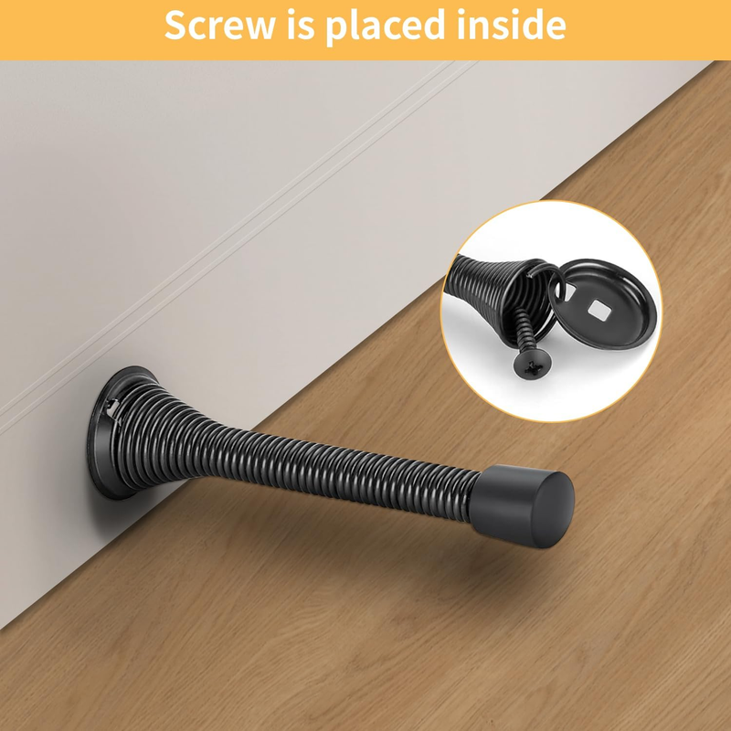 Door Stoppers 14 Pack Spring Door Stops, Door Stoppers Floor for Security and Wa