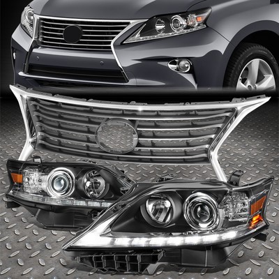 [LED DRL] Для 13-15 проекторных фар Lexus RX350 RX450h в стиле OE + Решетка радиатора