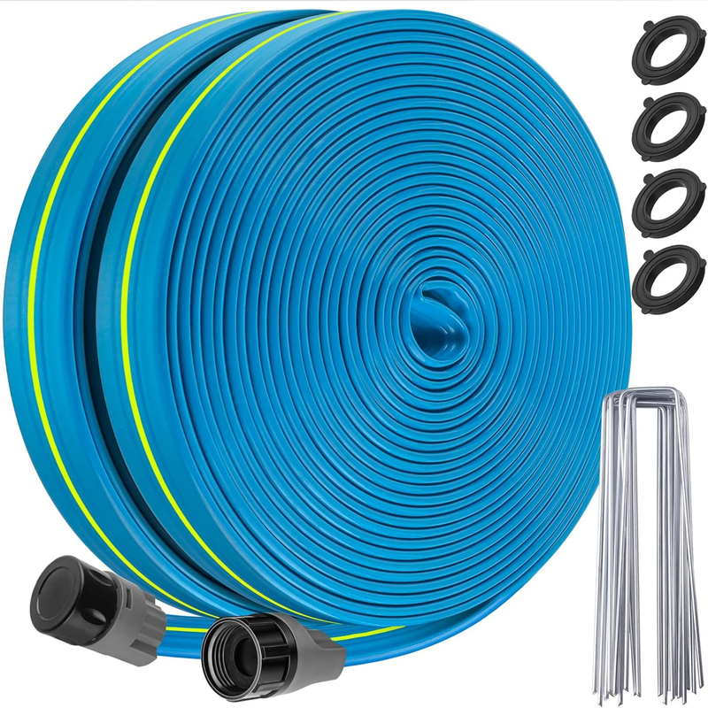Sprinkler Hose 100FT, Heavy Duty Watering Hoses, Efficient Irrigation Tubing for