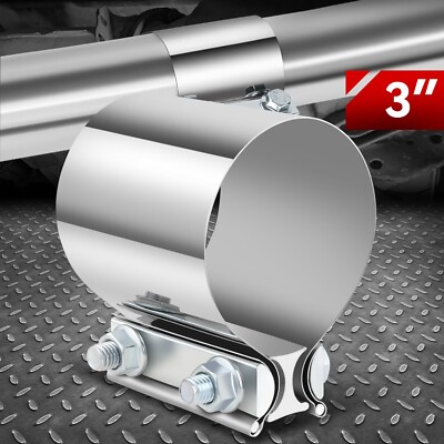 1Шт 3 Стыковых соединения из нержавеющей Стали T304 Бандаж Глушителя выхлопной трубы с зажимной втулкой