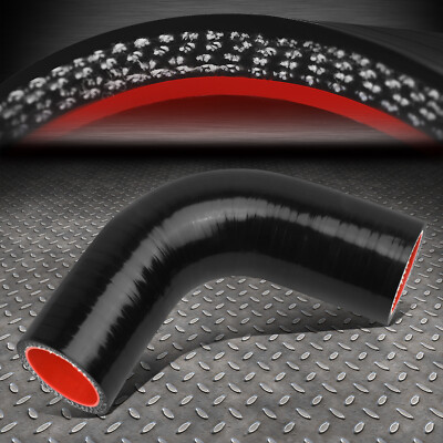 1.25 3-СЛОЙНЫЙ 90-ГРАДУСНЫЙ ОТВОДНОЙ СИЛИКОНОВЫЙ СОЕДИНИТЕЛЬНЫЙ ШЛАНГ ДЛЯ ТУРБОНАДДУВА/ИНТЕРКУЛЕРА/ВПУСКА ЧЕРНЫЙ