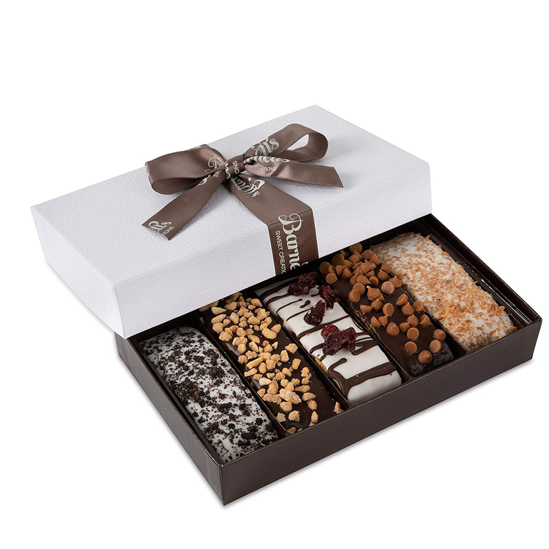 Barnetts Christmas Chocolate Gift Baskets, 5 Biscotti Cookie Chocolates Box, Ne