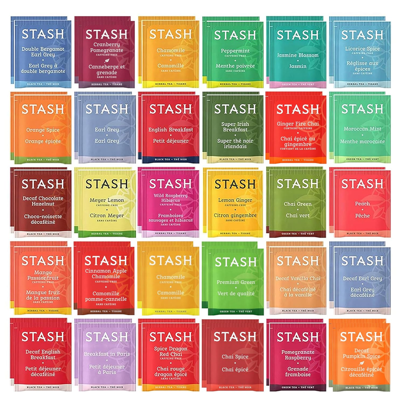Bags Sampler Assortment Box 52 Count 30 Different Flavors