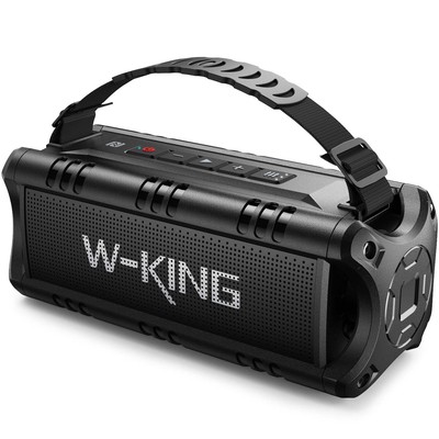 W-King Boombox Portable Wireless Waterproof Bluetooth Speaker Super Loud Outdoor